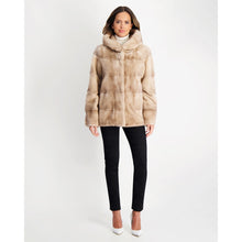 Women | Mink Parka | Silver Blue/Mocha