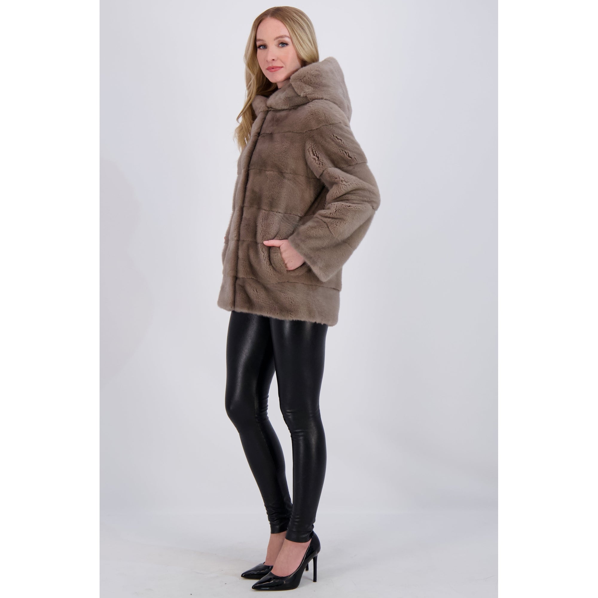 Women | Mink Parka | Tortora