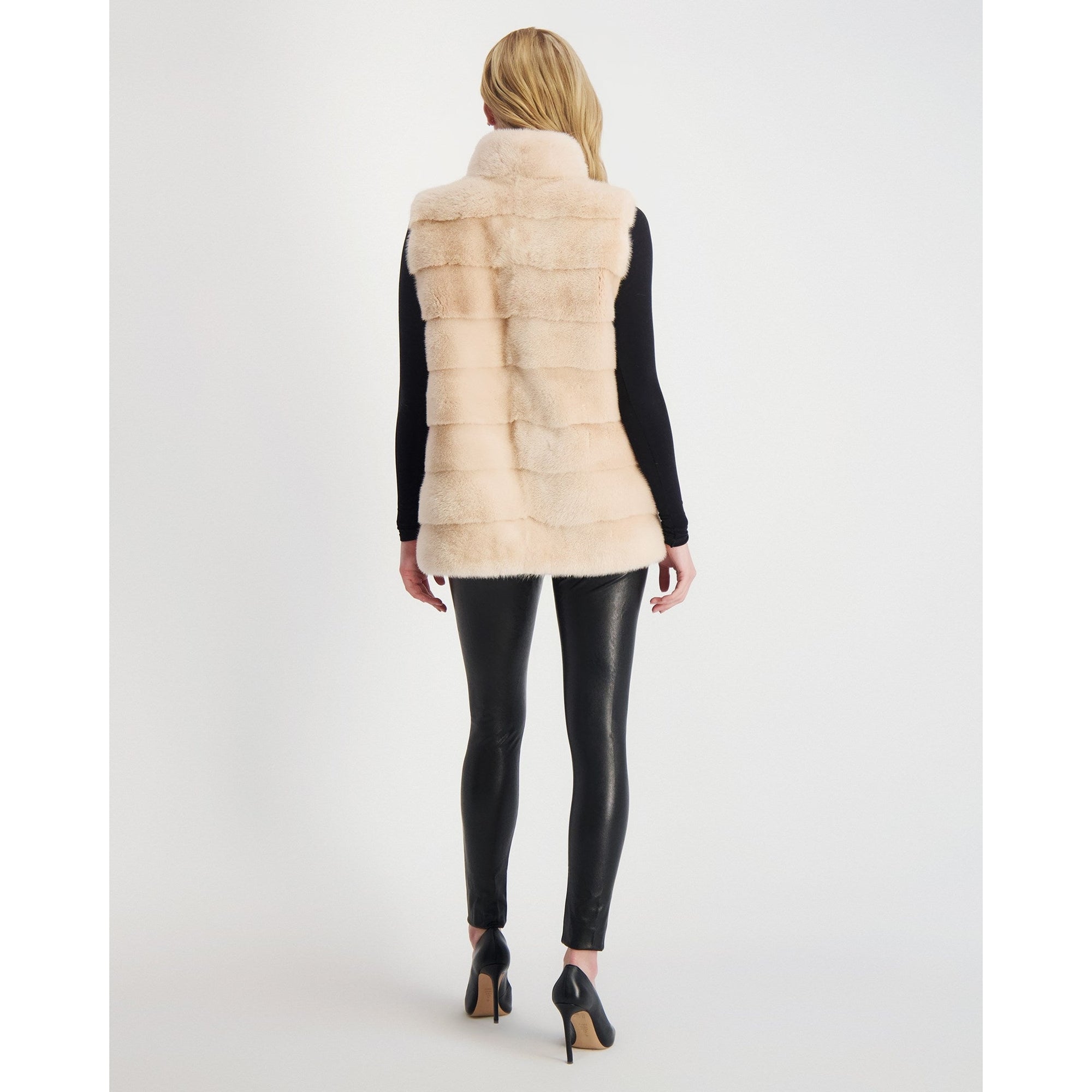 Women | Mink Vest | Flamingo