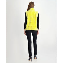 Women | Mink Vest | Yellow