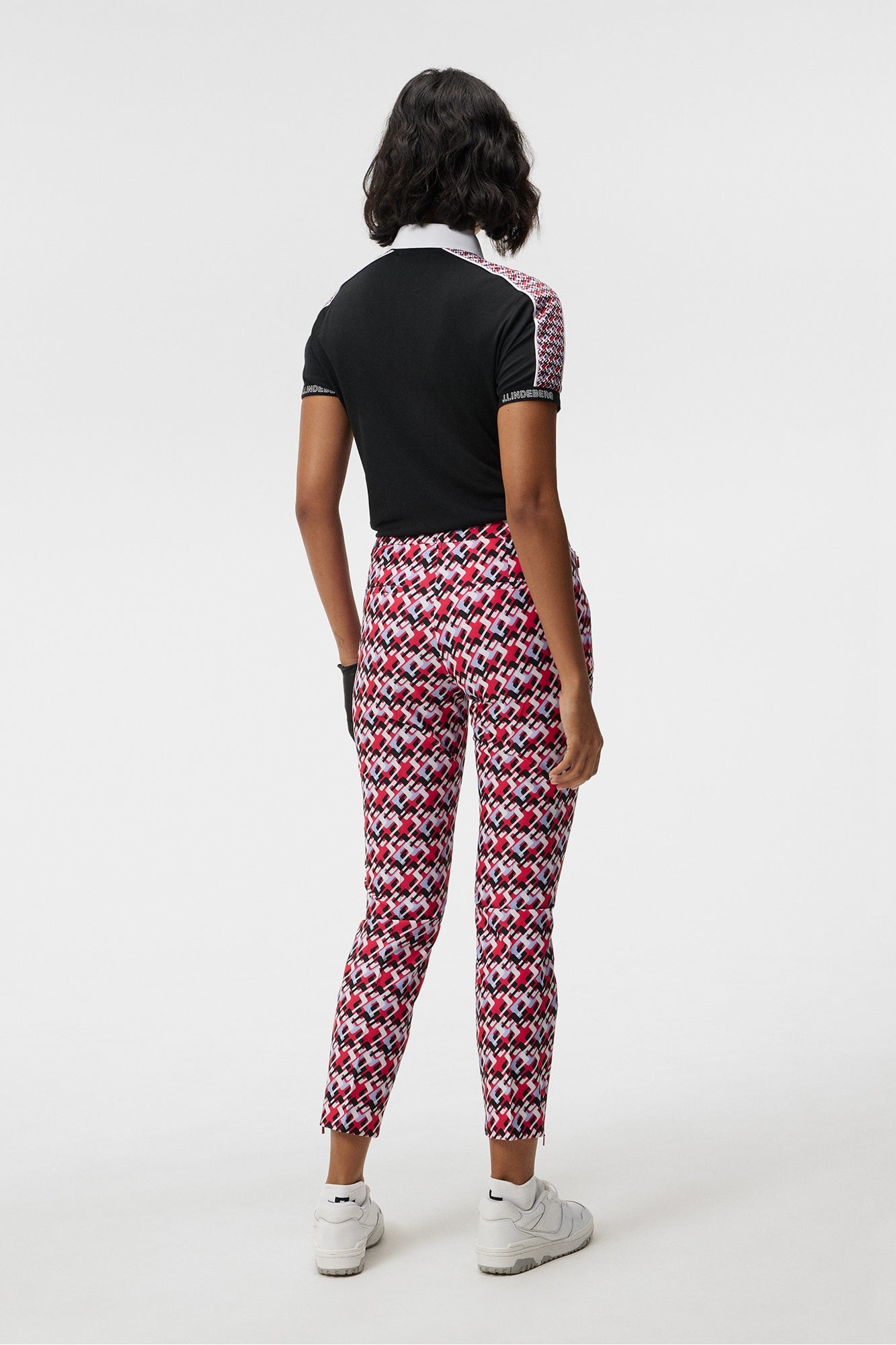 Women | Pia Print Pant | JL Micro Bridge Rose Red