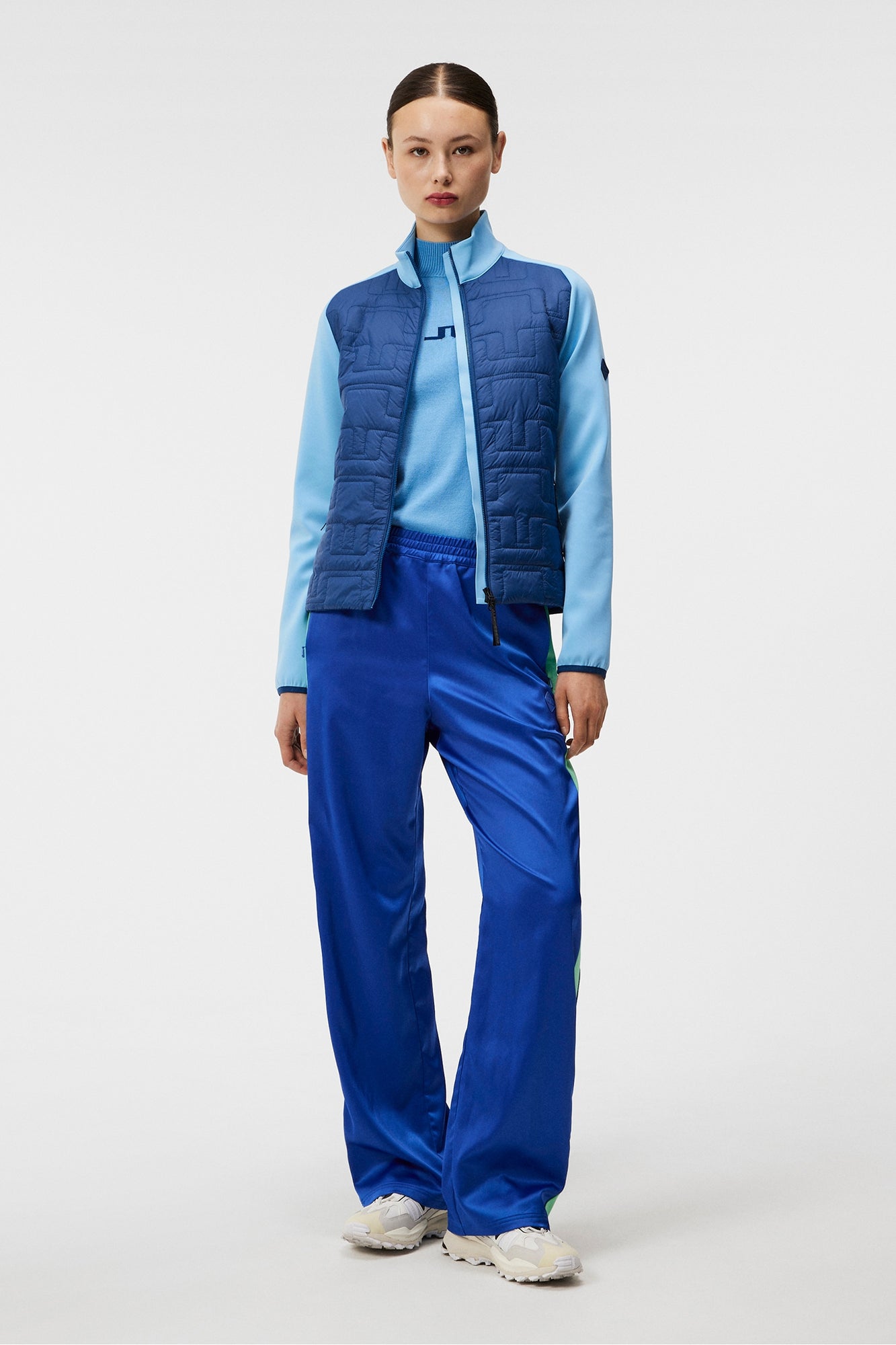 Women | Quilt Hybrid Jacket | Estate Blue
