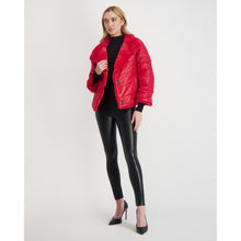 Women | Reversible Mink Jacket | Royal Red