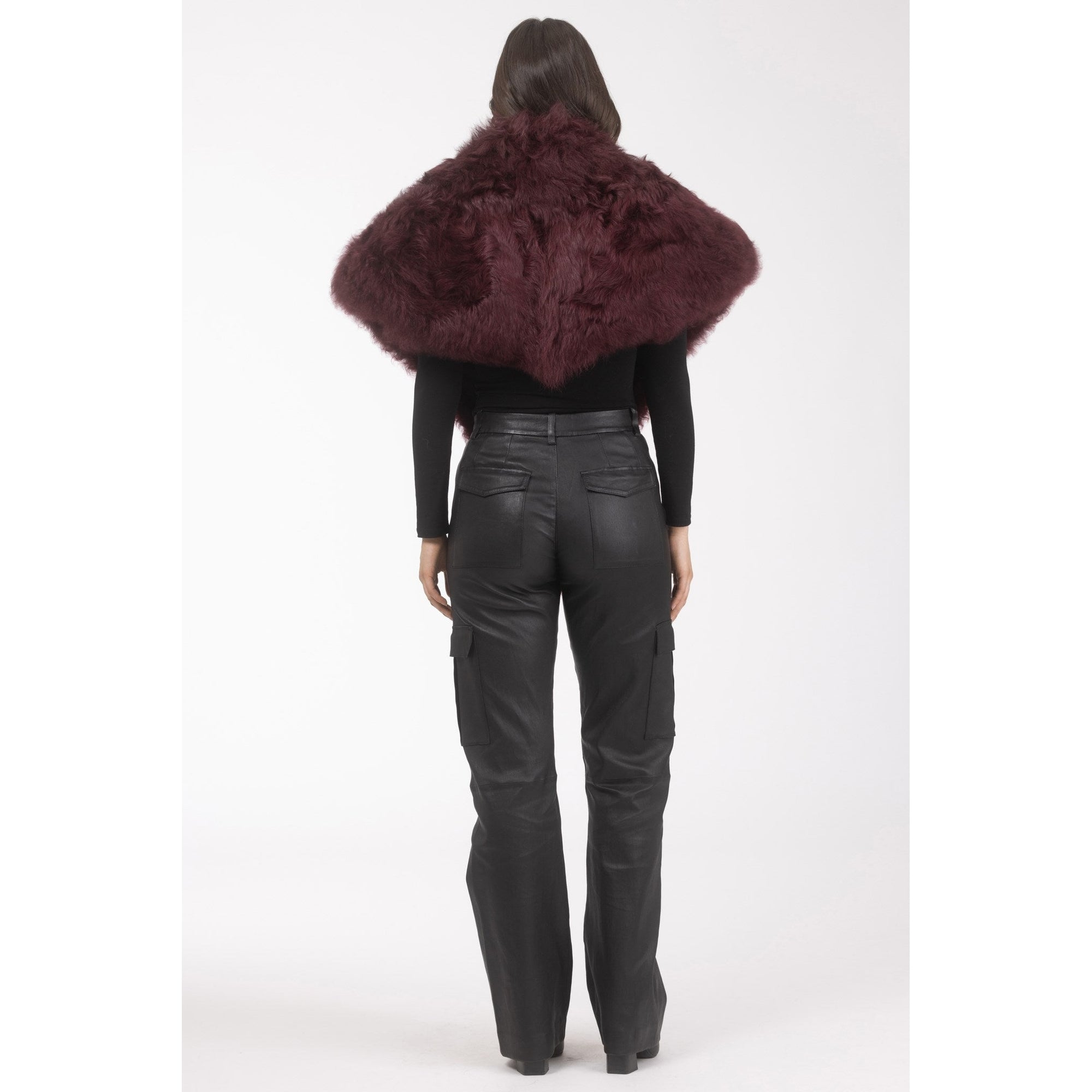 Women | Select Lamb Shawl | Burgundy