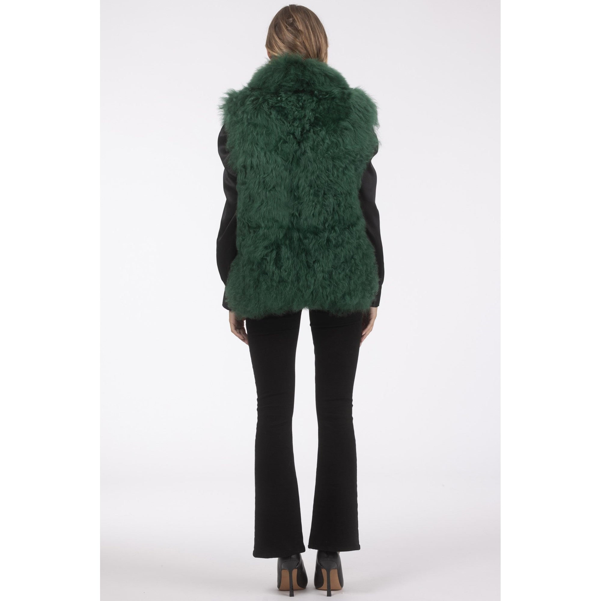 Women | Select Lamb Vest | Emerald