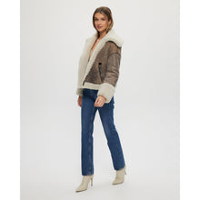 Women | Select Shearling Lamb Jacket | Brown/Cream