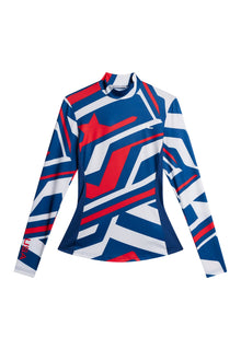 Women | Sylvie Compression Top | Us Golf Red