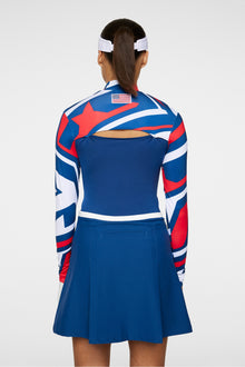 Women | Sylvie Compression Top | Us Golf Red