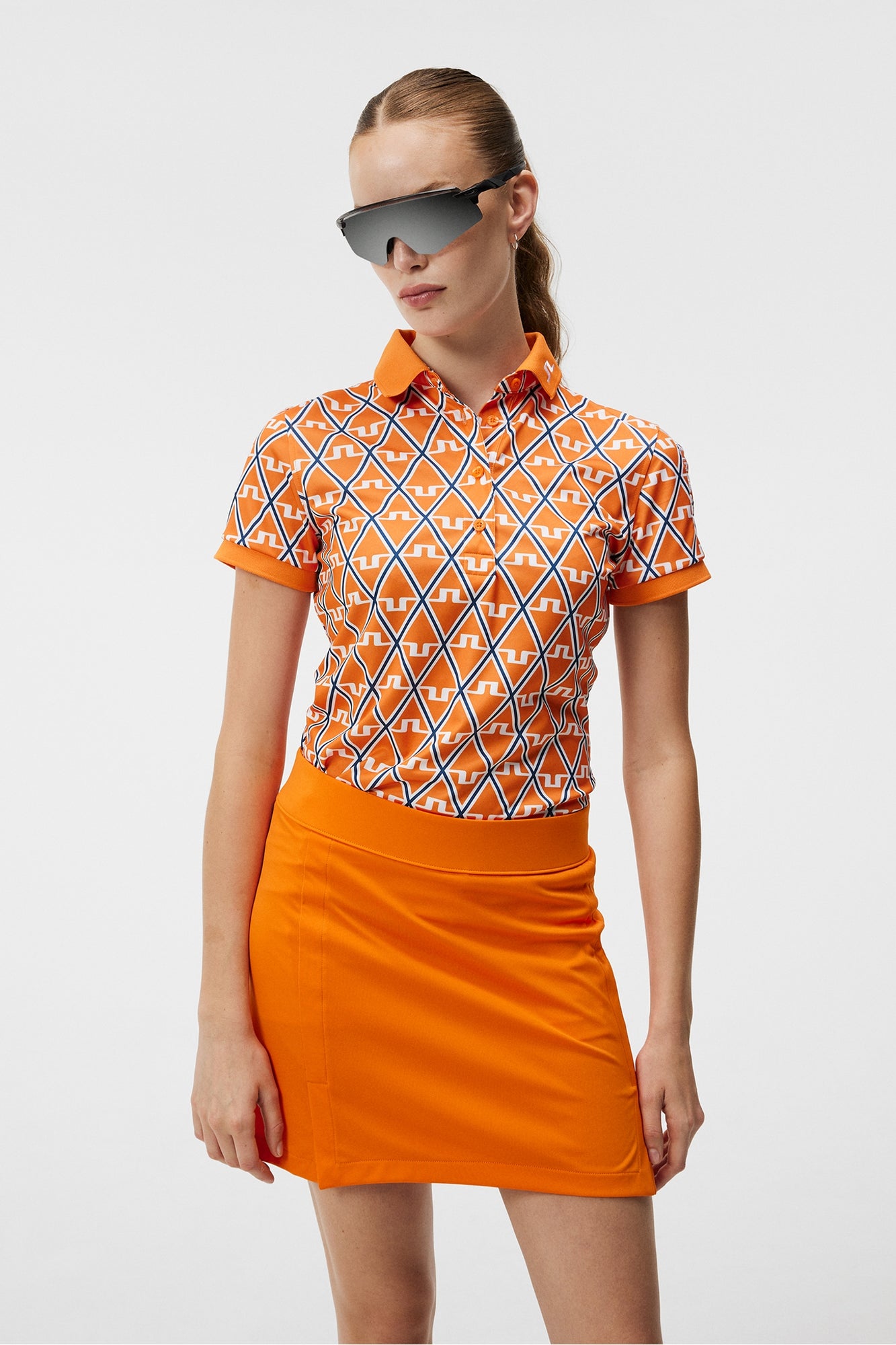 Women | Tour Tech Print Polo | Exuberance Diamond