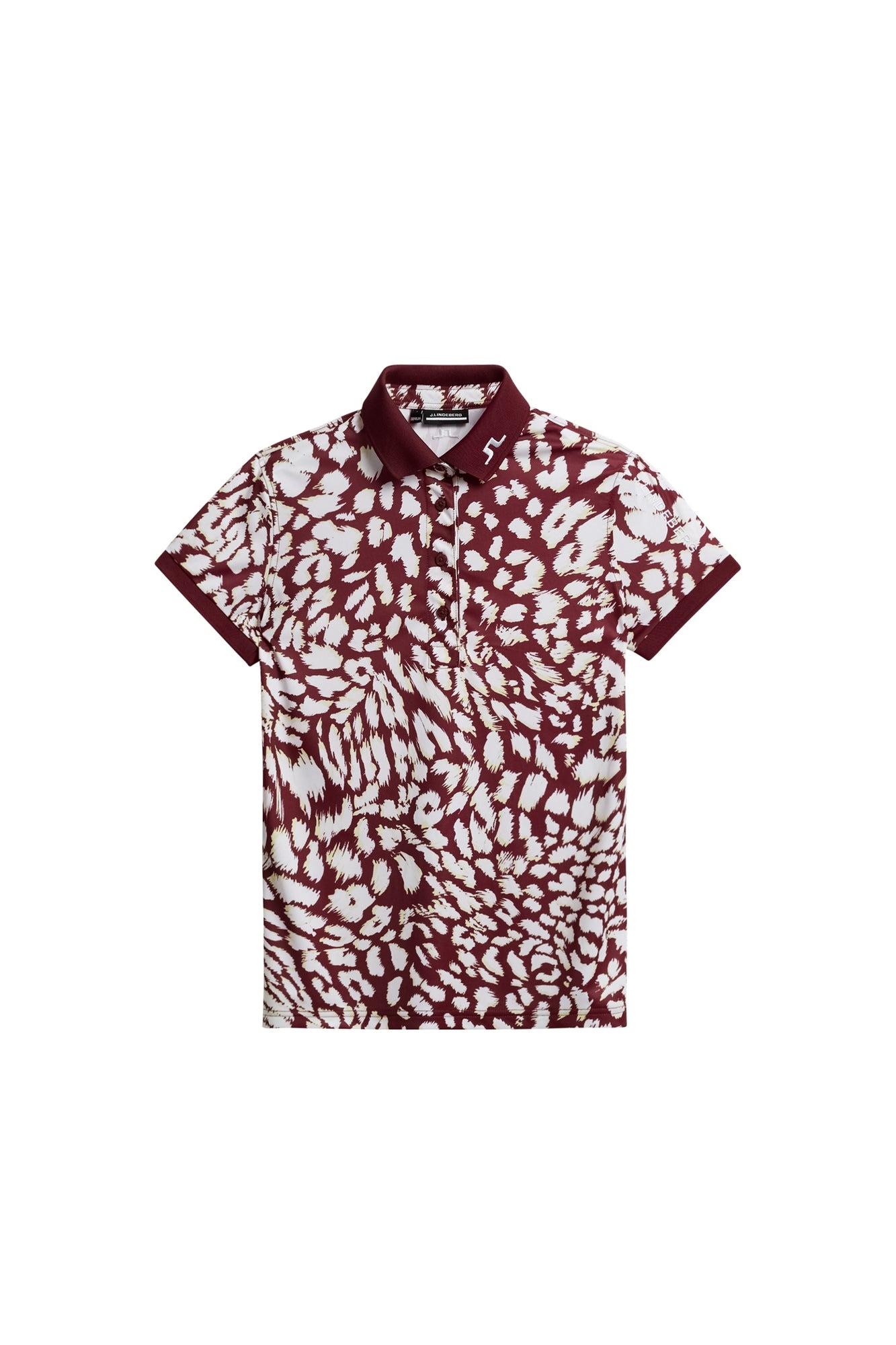 Women | Tour Tech Print Polo | Glitch Leo Lime