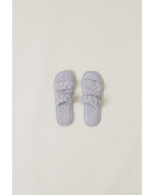 Women | Towelterry Braided Slipper | Fog Gray