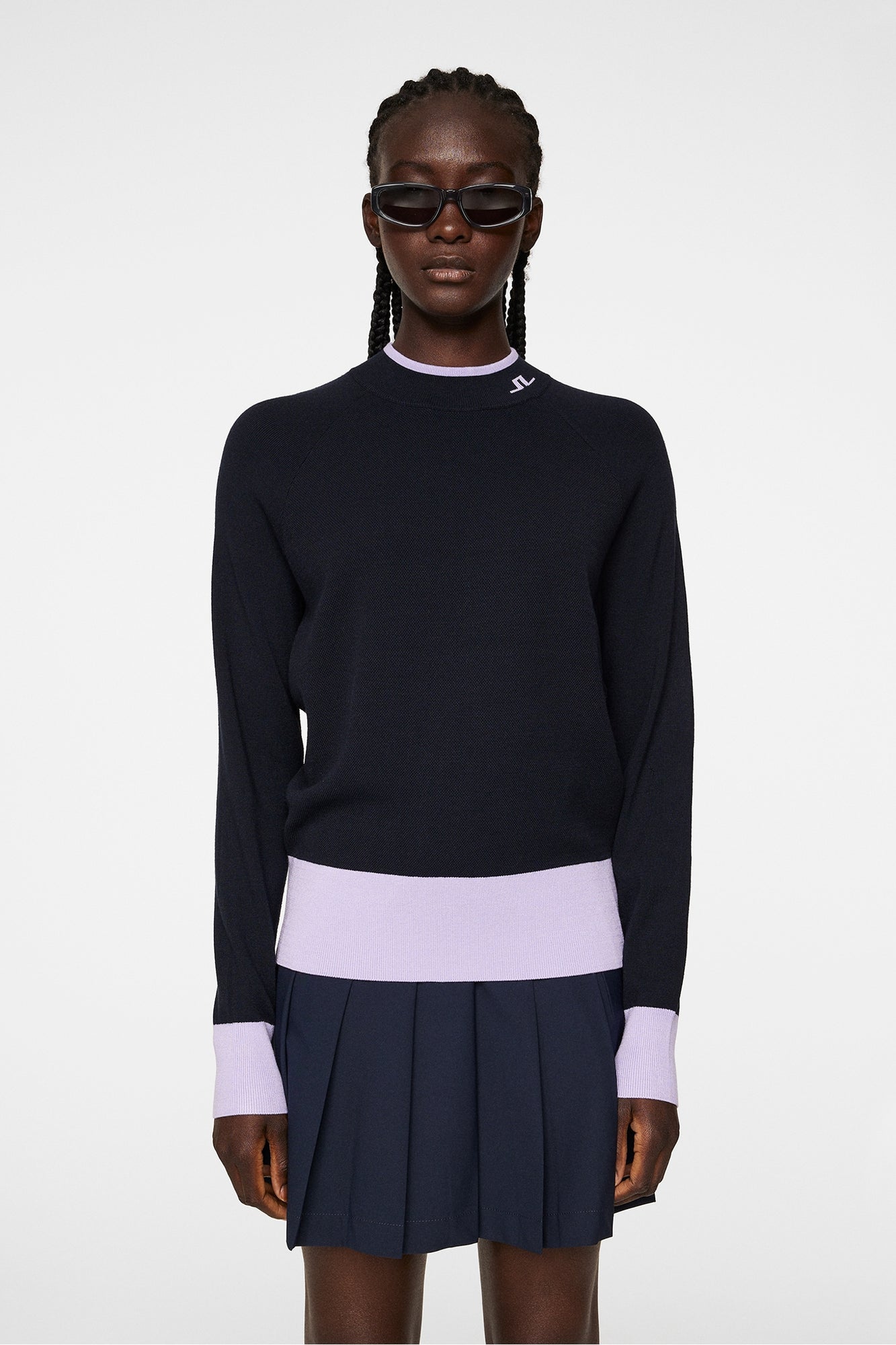 Women | Zoe Knitted Sweater | JL Navy