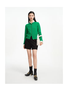 Wool Cardigan | Green