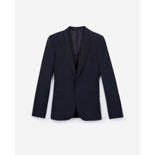 Wool Dinner Jacket | Men | Navy Blue