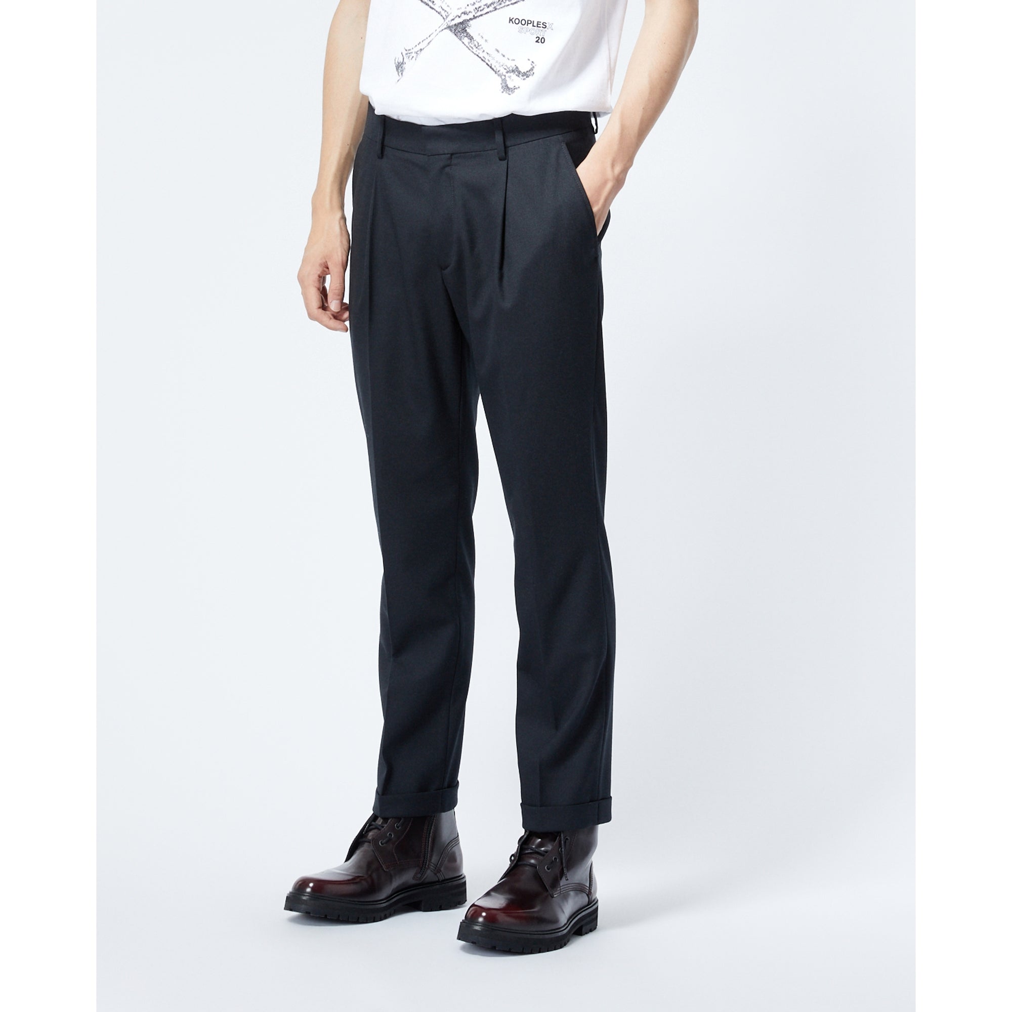 Wool Pants | Men | Black