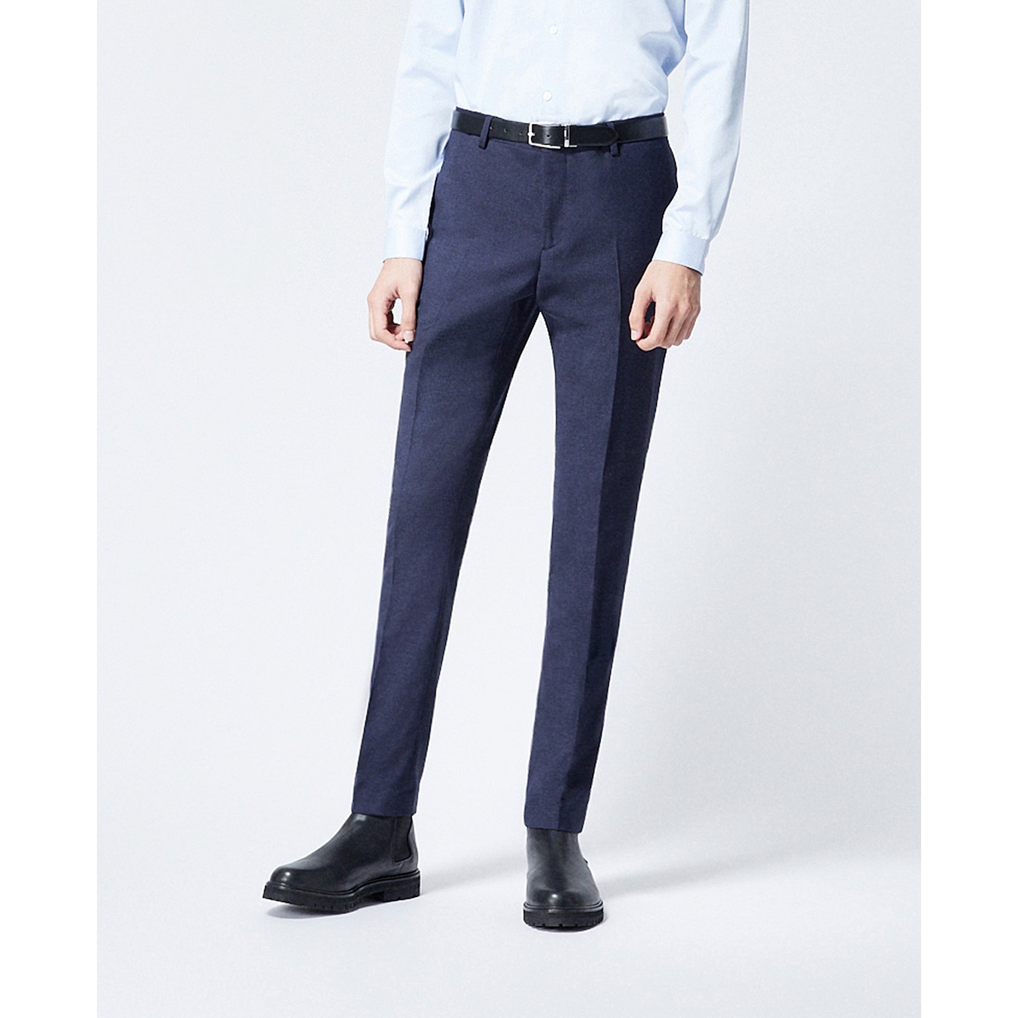 Wool Suit Pants | Men | Navy Blue