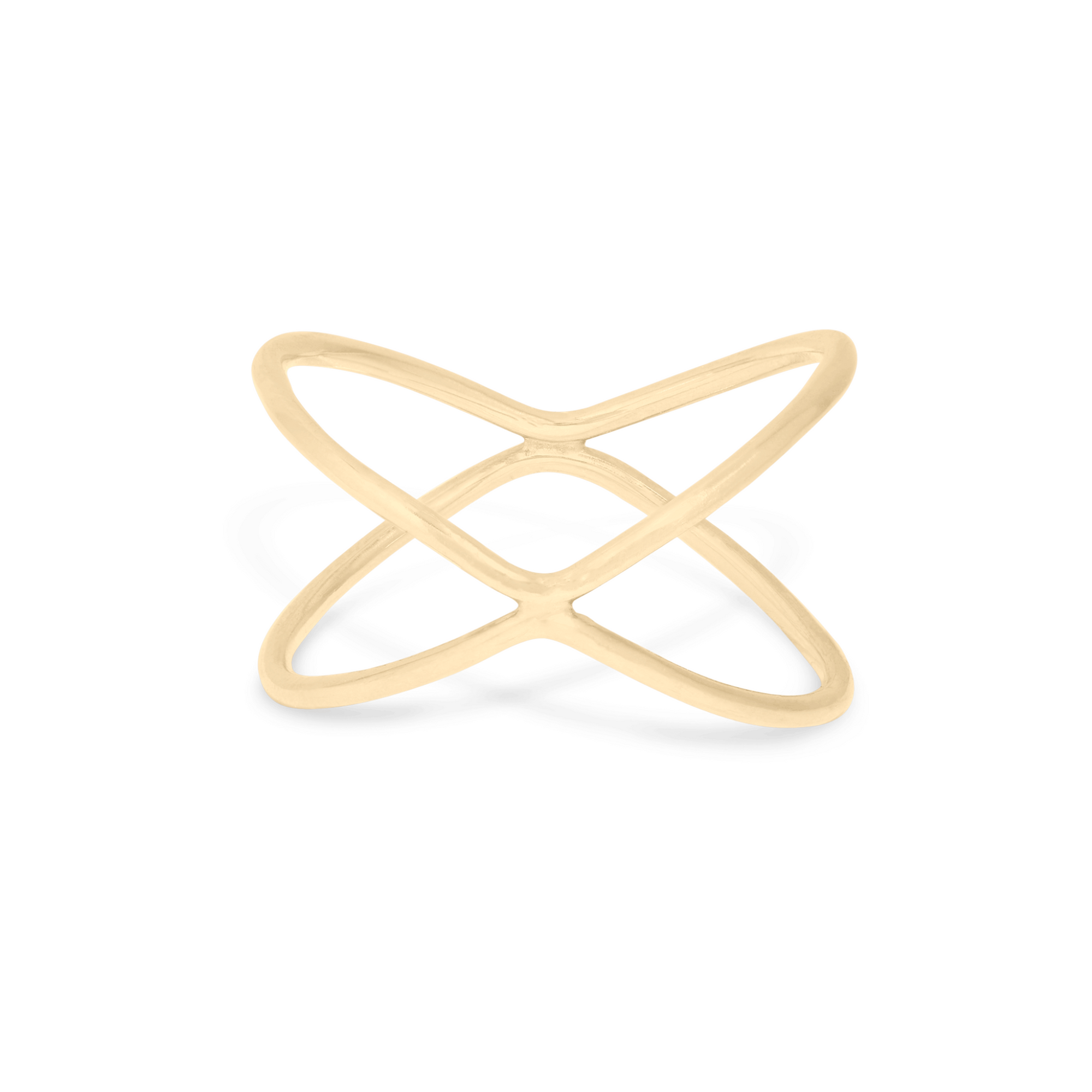 X Marks The Spot Ring | 10K Yellow Gold