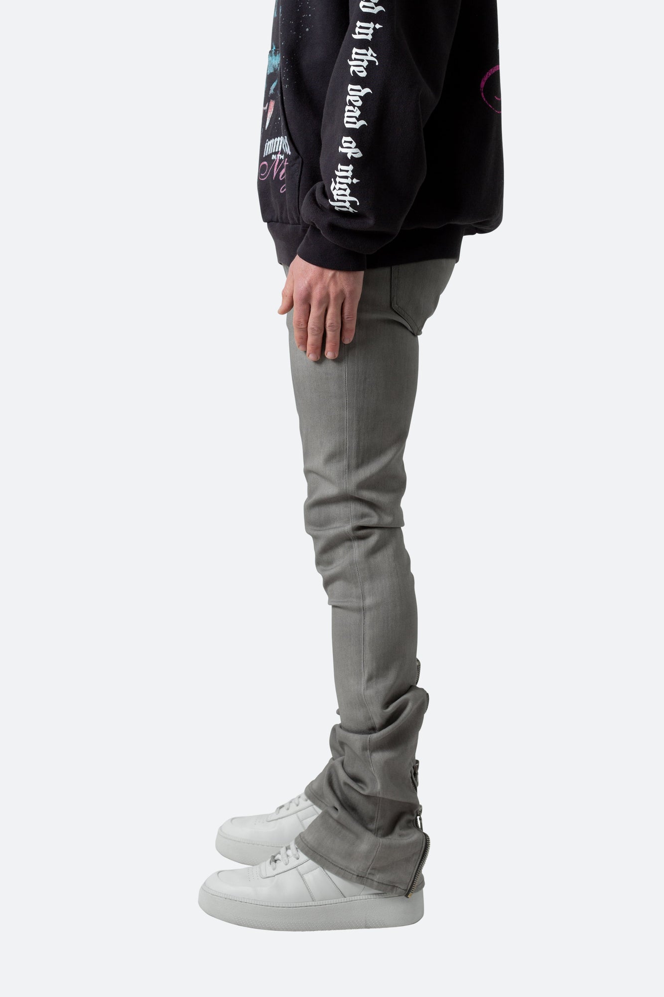 X491 Convertible Skinny Denim | Grey