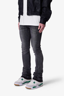 X514 Skinny Stacked Denim | Washed Black