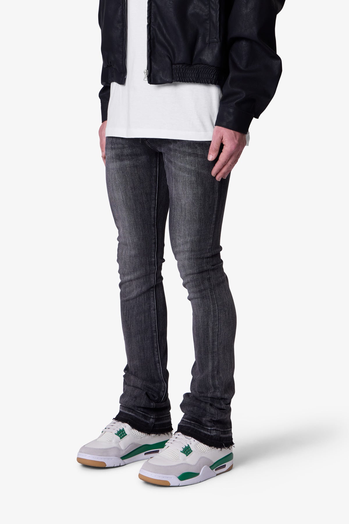 X514 Skinny Stacked Denim | Washed Black