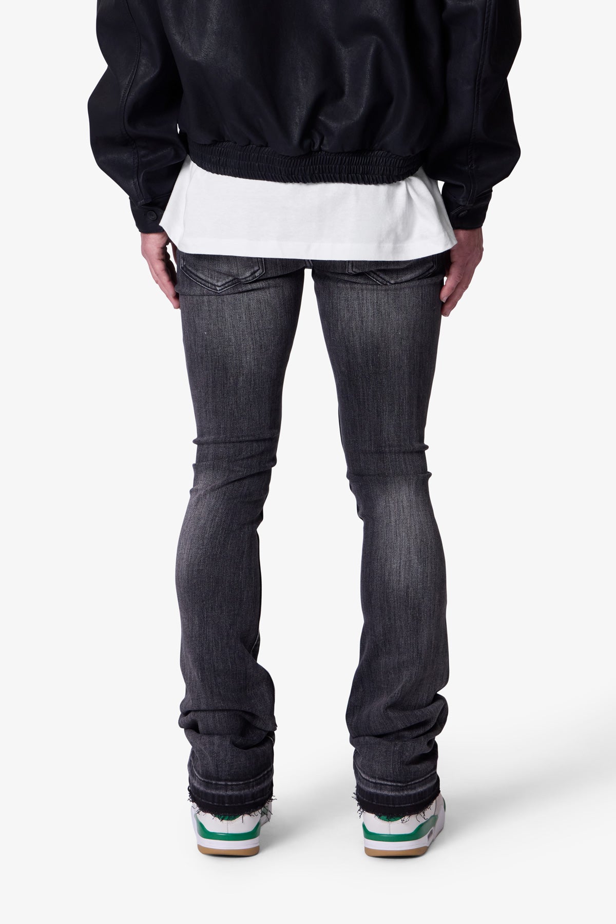 X514 Skinny Stacked Denim | Washed Black