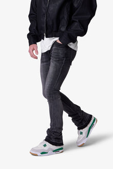 X514 Skinny Stacked Denim | Washed Black