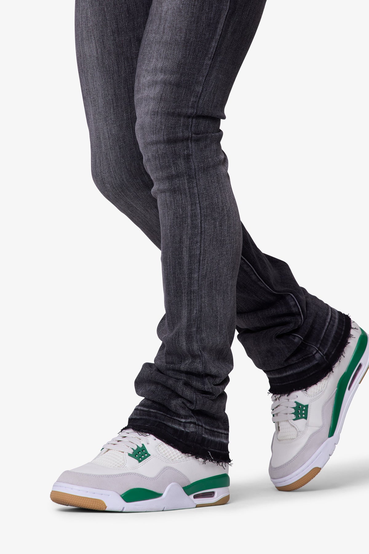 X514 Skinny Stacked Denim | Washed Black