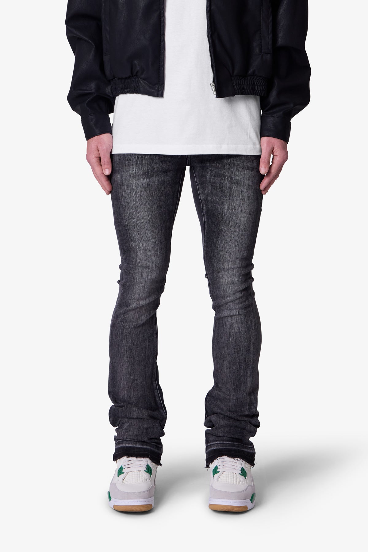 X514 Skinny Stacked Denim | Washed Black