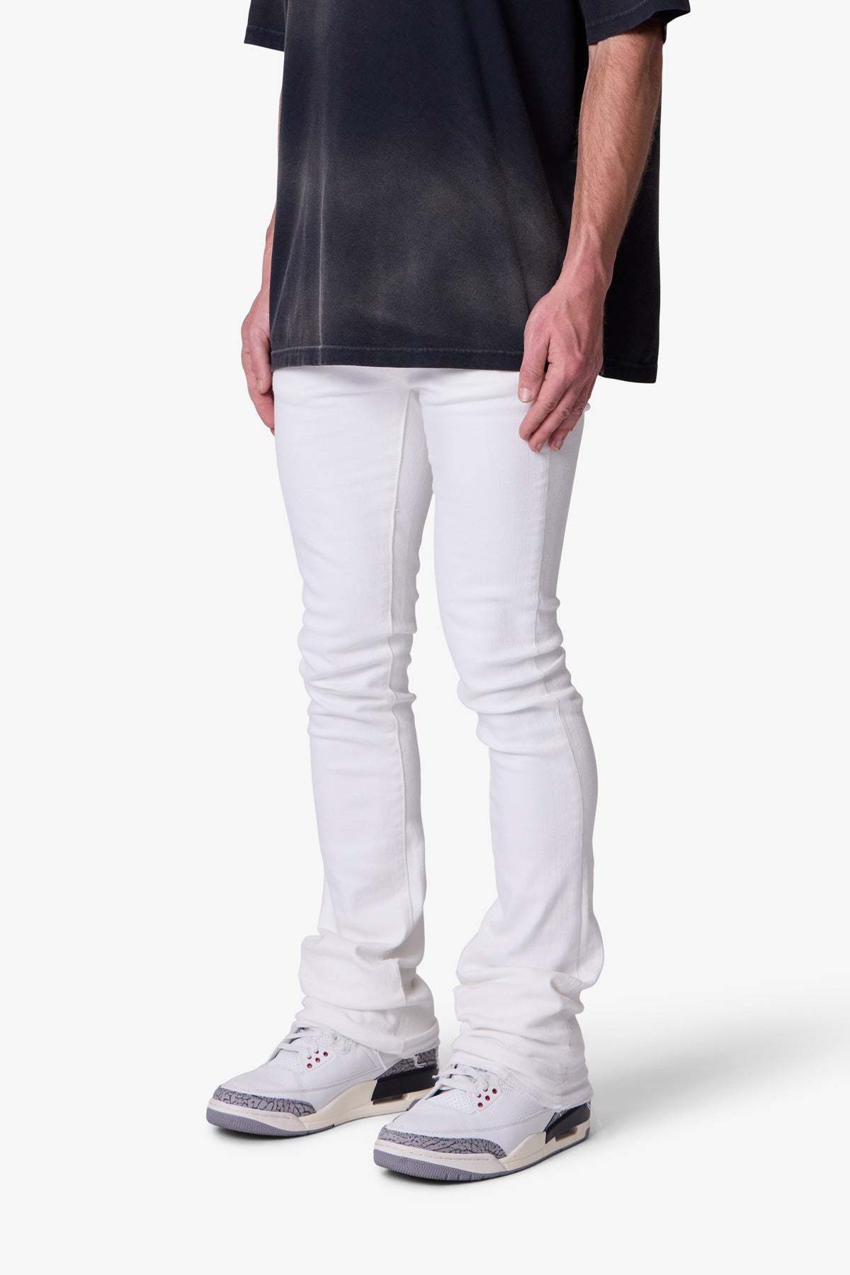 X514 Skinny Stacked Denim | White
