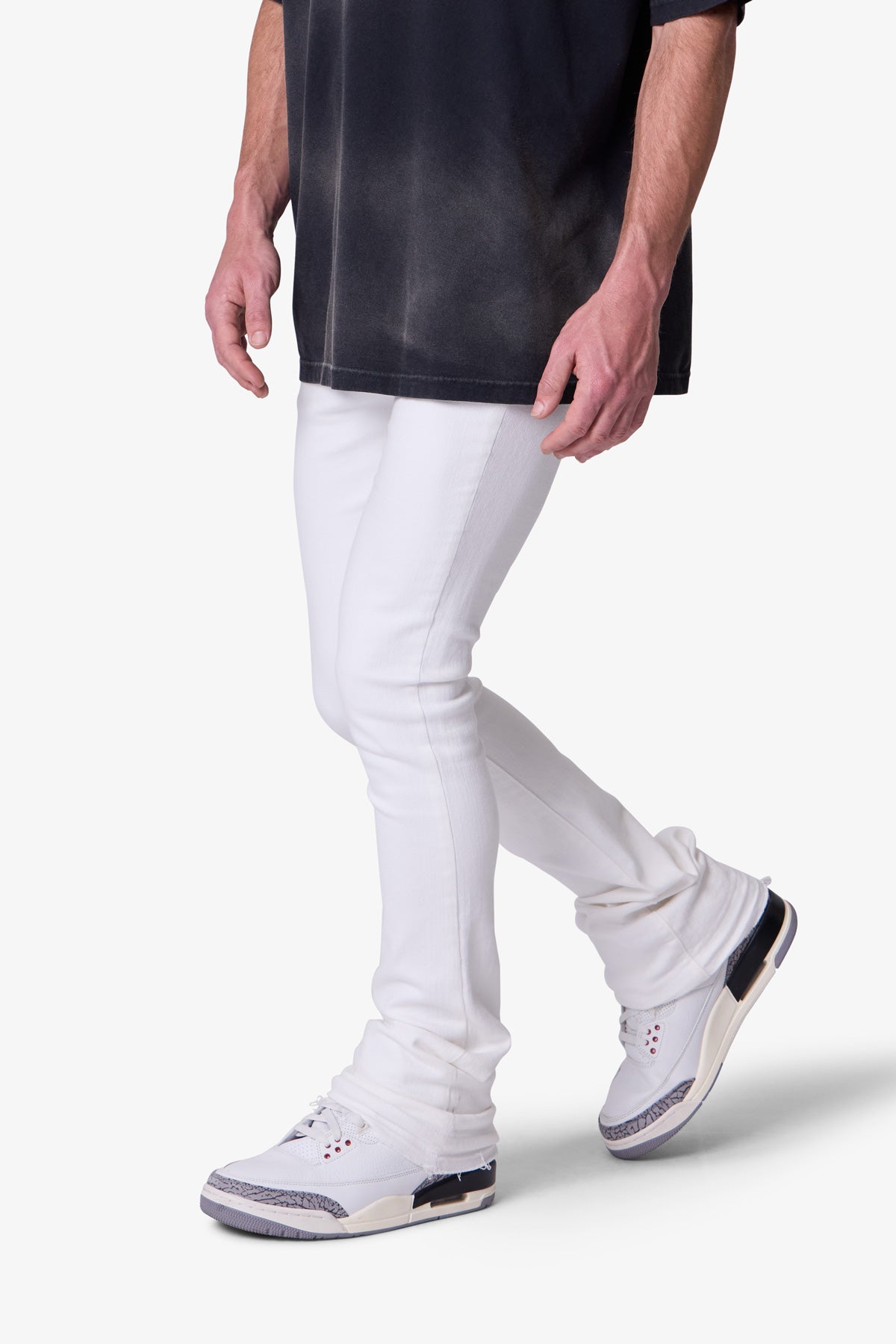 X514 Skinny Stacked Denim | White