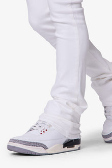 X514 Skinny Stacked Denim | White