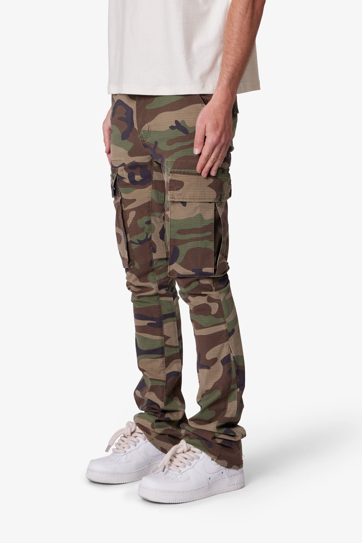 X516 Skinny Stacked Cargo Denim | Camo