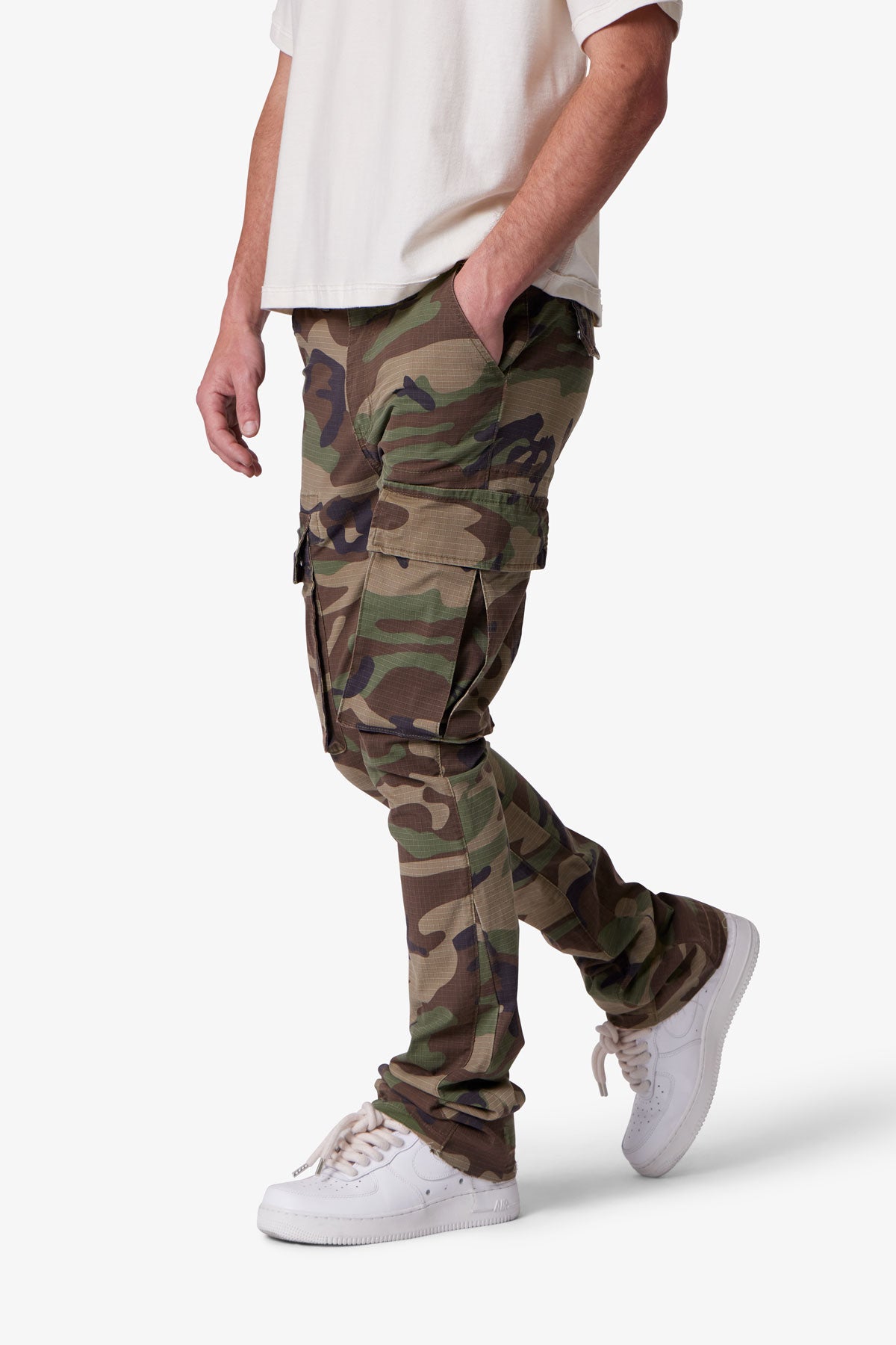 X516 Skinny Stacked Cargo Denim | Camo