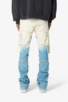 X634 Cargo Skinny Stacked Denim | Blue x White