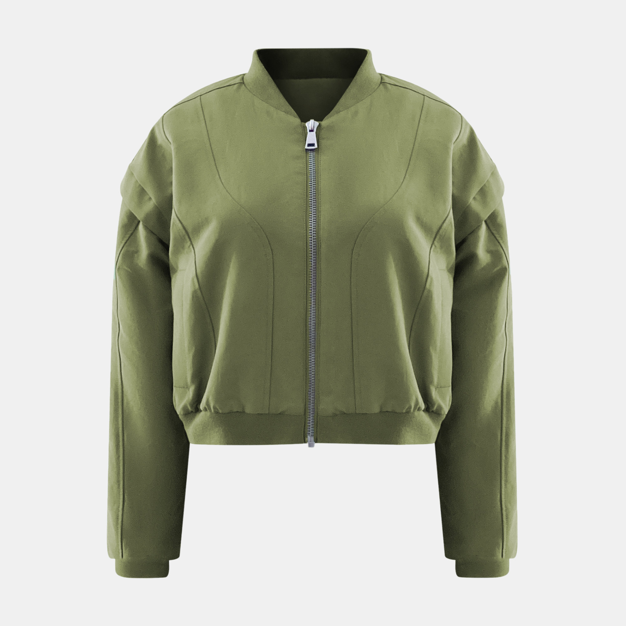 OW Collection YOKON Crop Bomber Jacket Jacket 217 - Hunter Green
