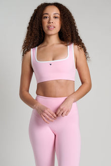 Year of Ours | Recycled Contrast Staple Bra | Strawberry Cream