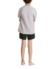 Youth | Elasticated Waist Boardshort | Black