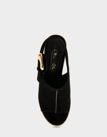 Zella Sandal | Black Suede