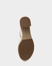 Zephyr Sandal | Eggnog Leather