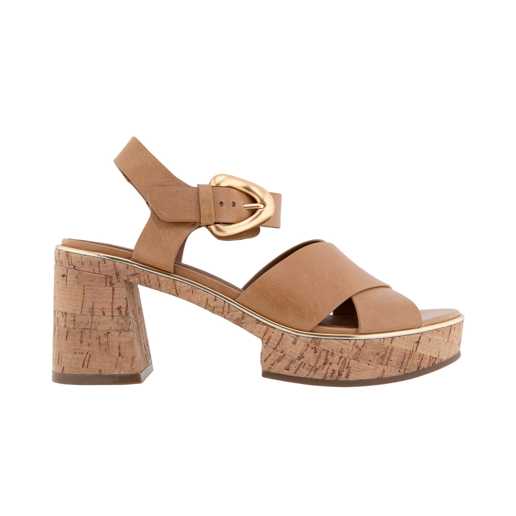 Zephyr Sandal | Tan Burnished Leather