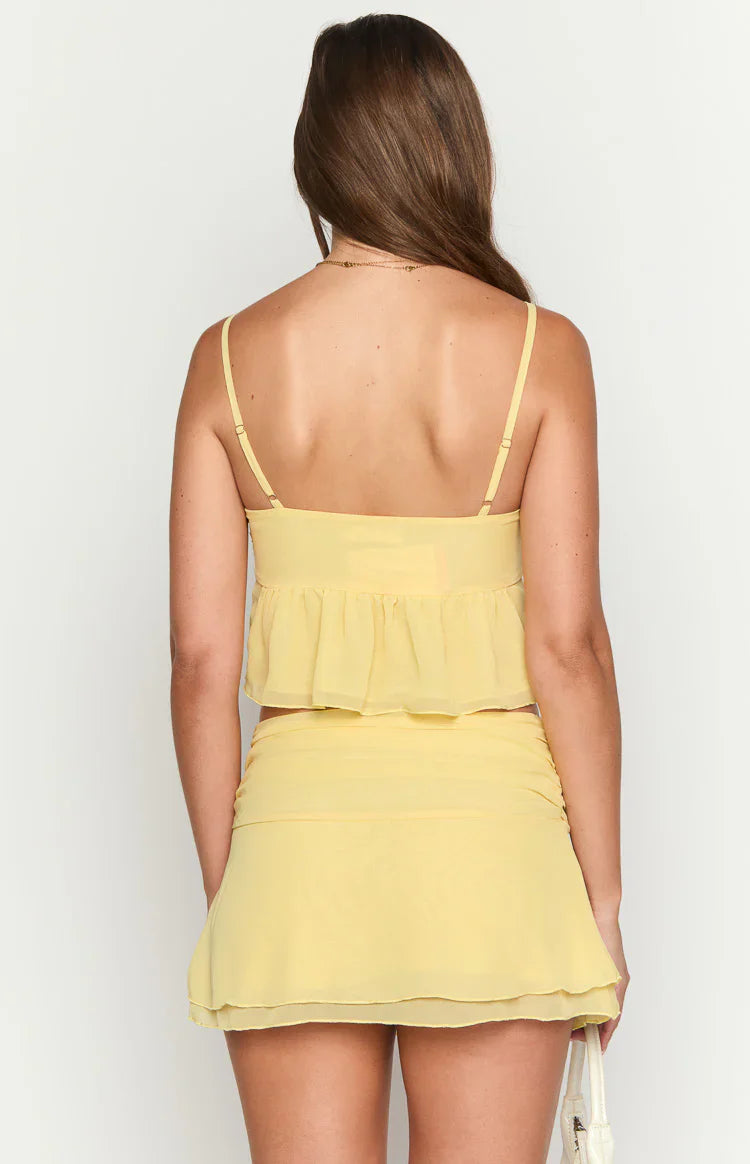 Zyra Crop Top | Yellow