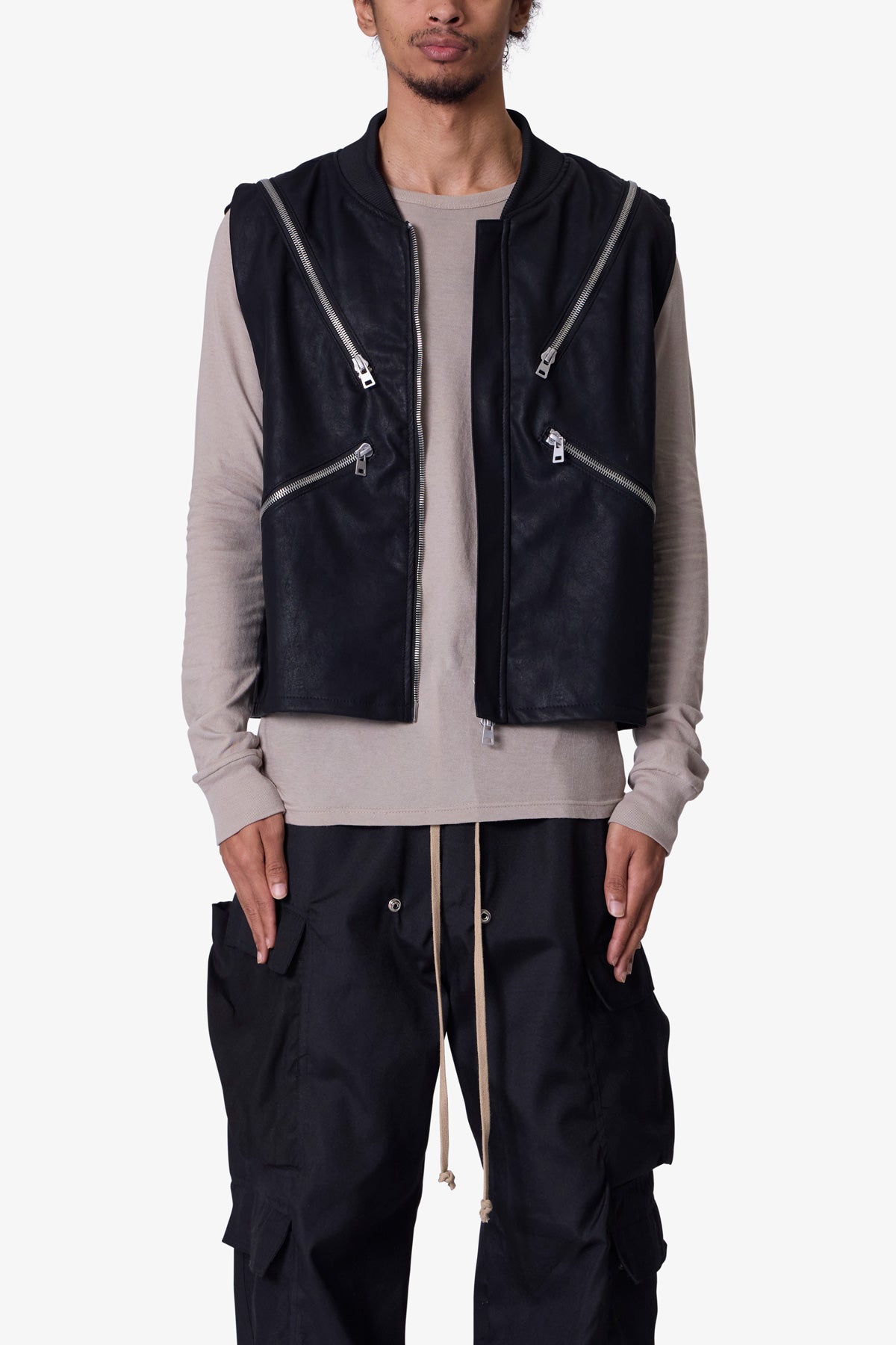 Zip Lock Vest | Black