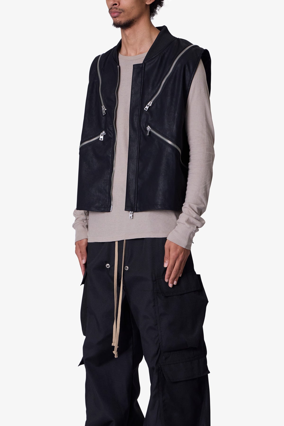 Zip Lock Vest | Black
