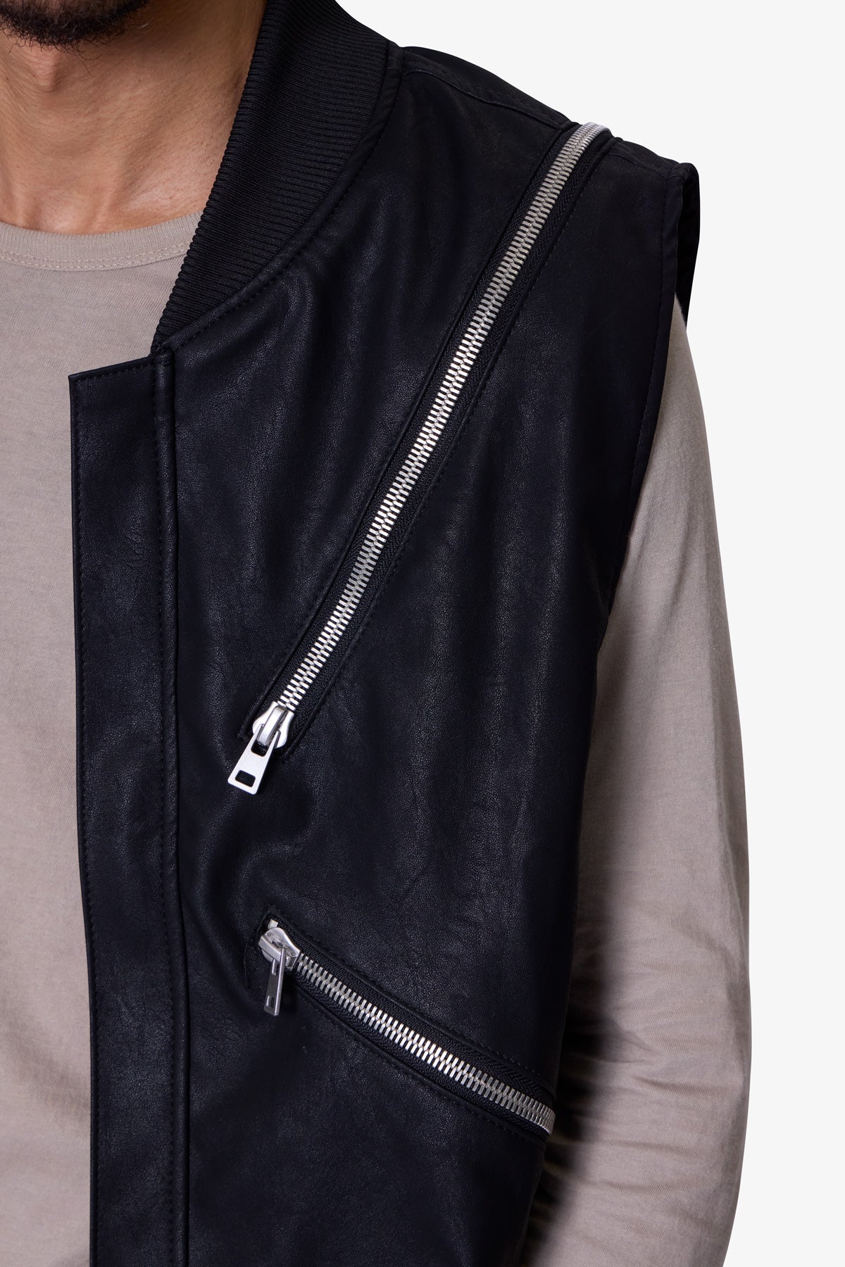 Zip Lock Vest | Black