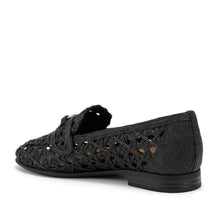 Worthed Dress Flat | Black  Faux Raffia