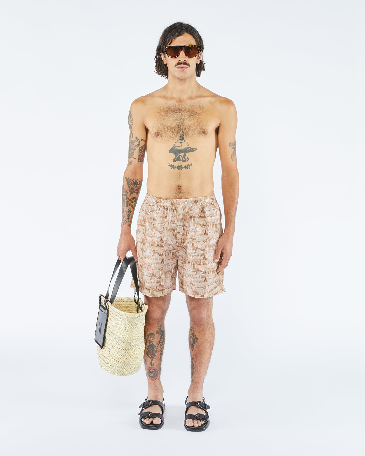 Kenan Swim Shorts | Aquarelle Landscape