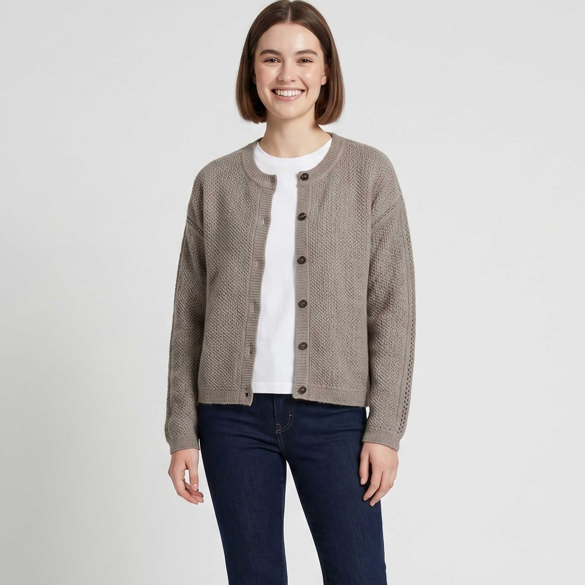 Women | Zumita Cardigan | Light Taupe