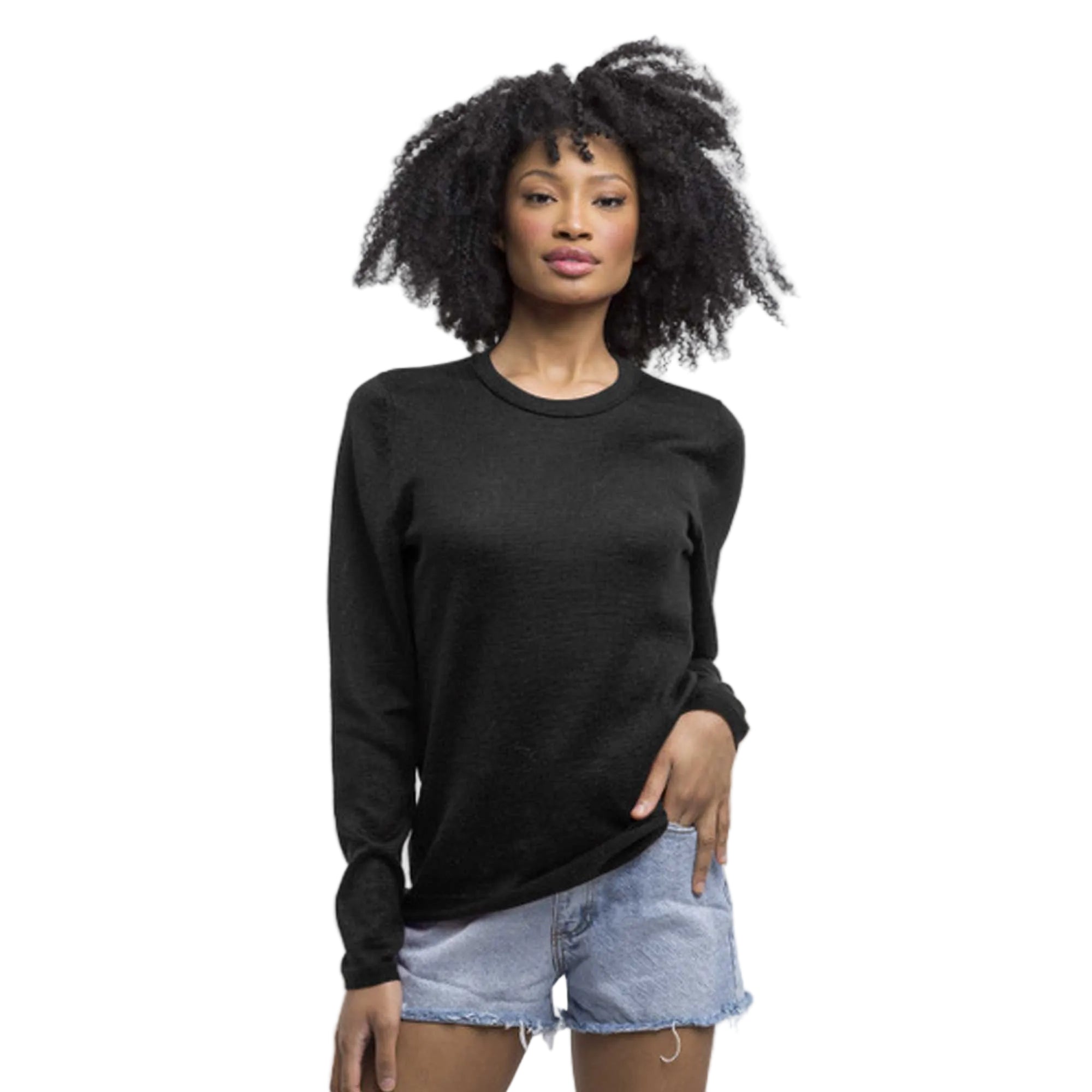 Women | Crew Neck Sweater for Women | Black