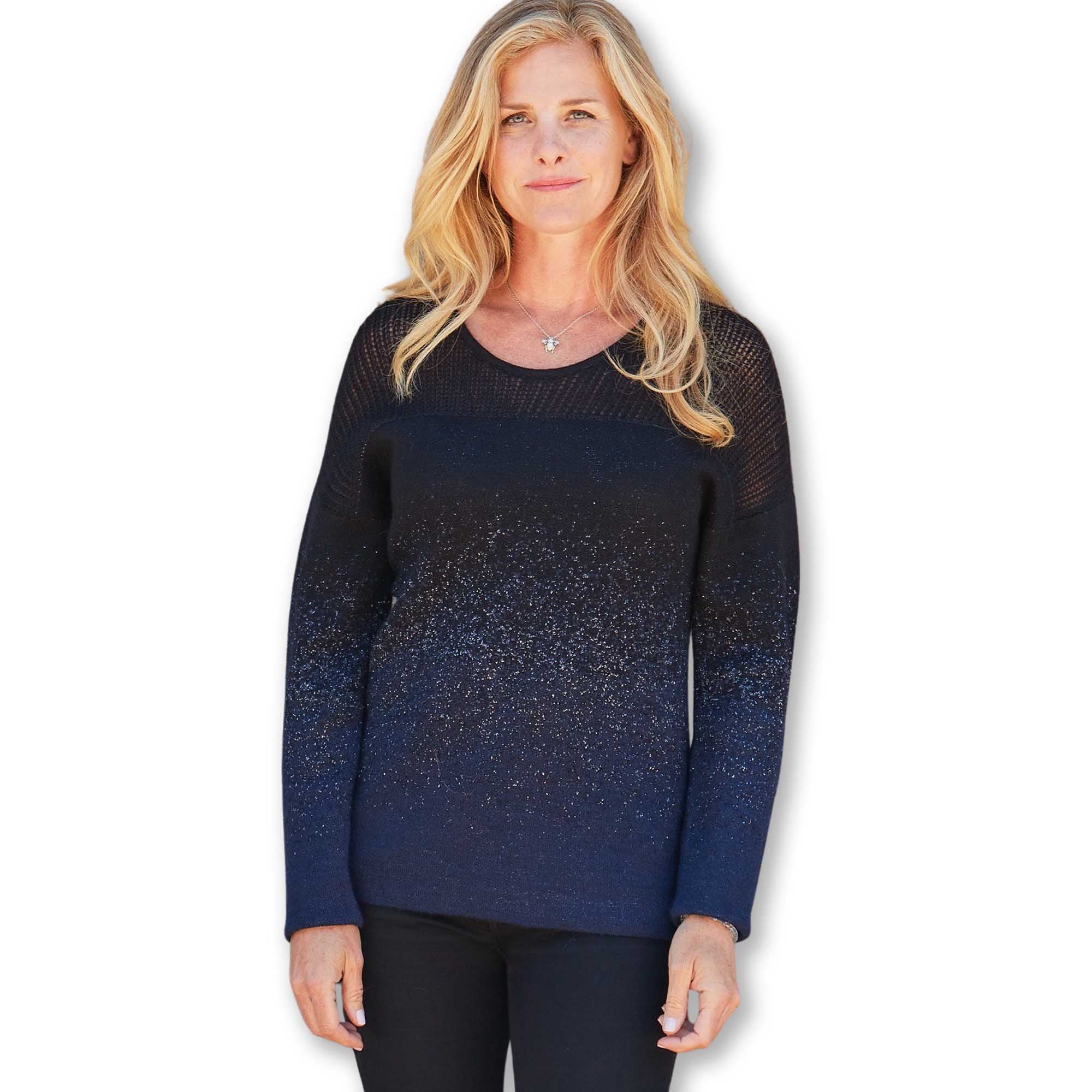 Women | Colette Sweater | Black / Navy