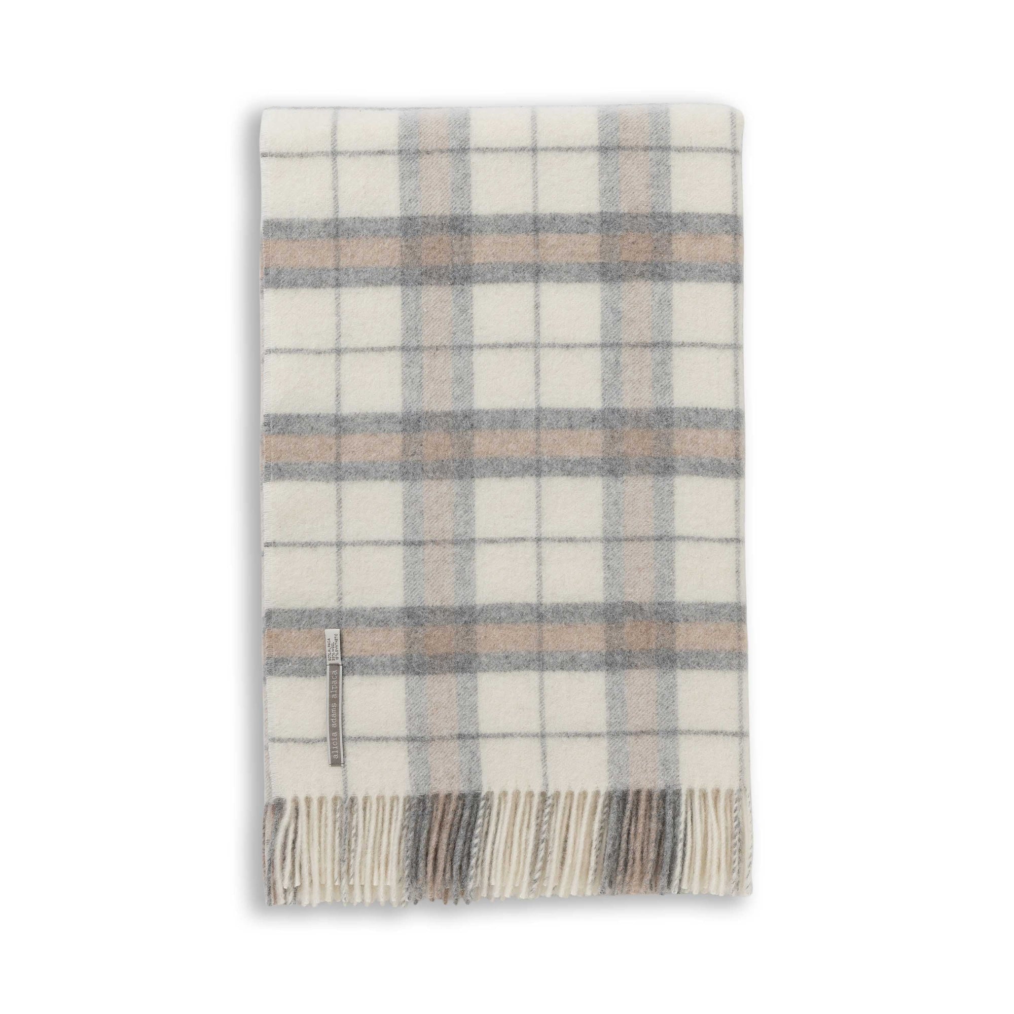 Wellington Throw | Ivory / Beige